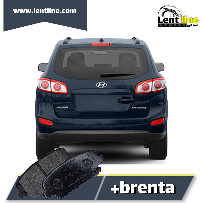 لنت عقب سانتافه 3500cc برند brenta+