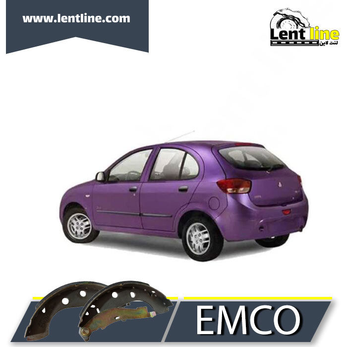 لنت ترمز عقب کفشکی تیبا 2 برند EMCO