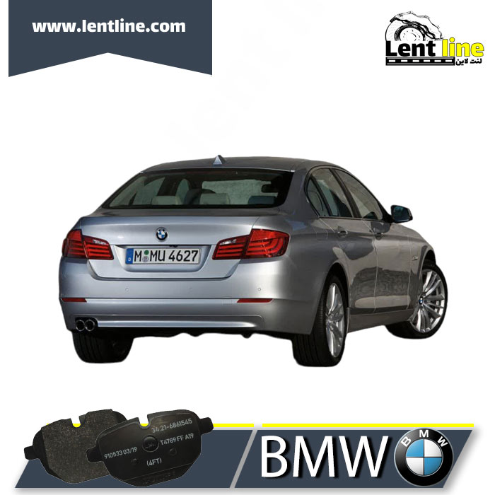 لنت ترمز عقب BMW 523 طرح اصلی برند بی ام و موتور