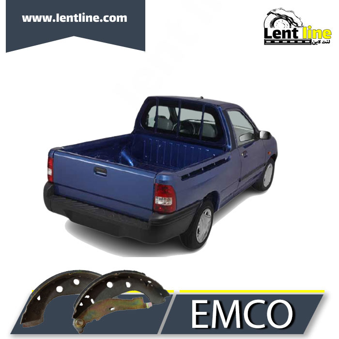 لنت ترمز عقب کفشکی پراید وانت برند EMCO